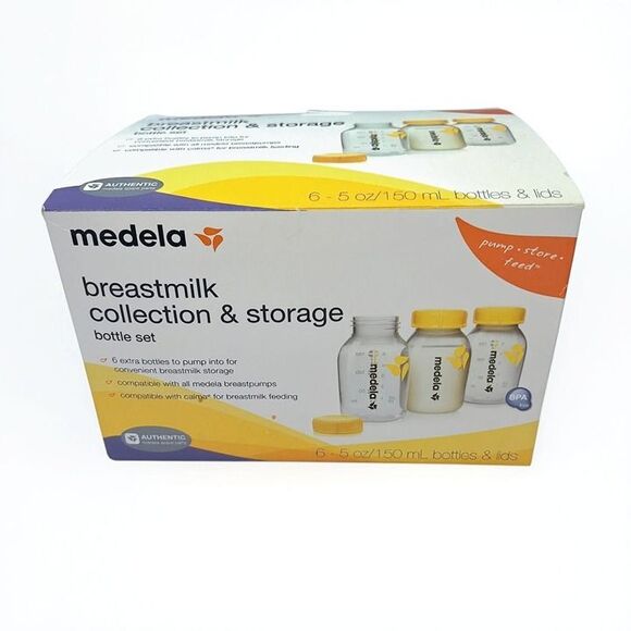 NWT Medela 6pk 5oz Breastmilk Storage Bottles + Micro-Steam Bags - Picture 5 of 9